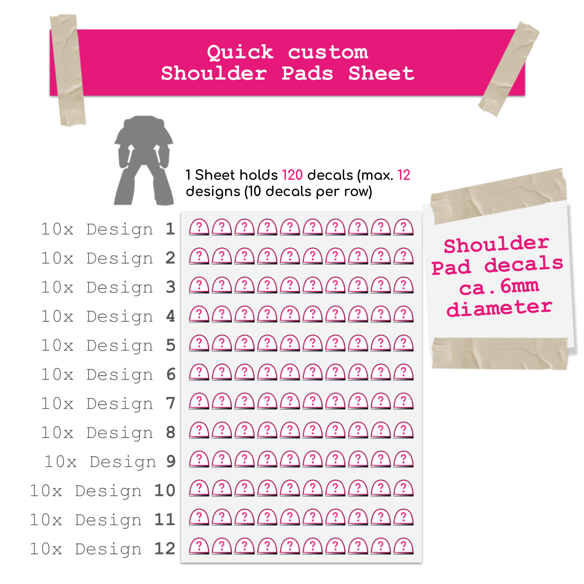 Custom Space Knights Decal Sheet