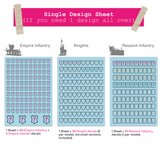 Custom Heraldry Decal Sheet