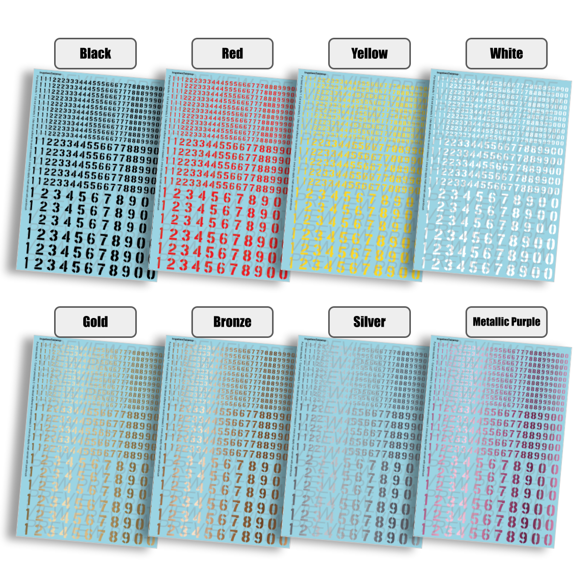 Just Numbers Stencil