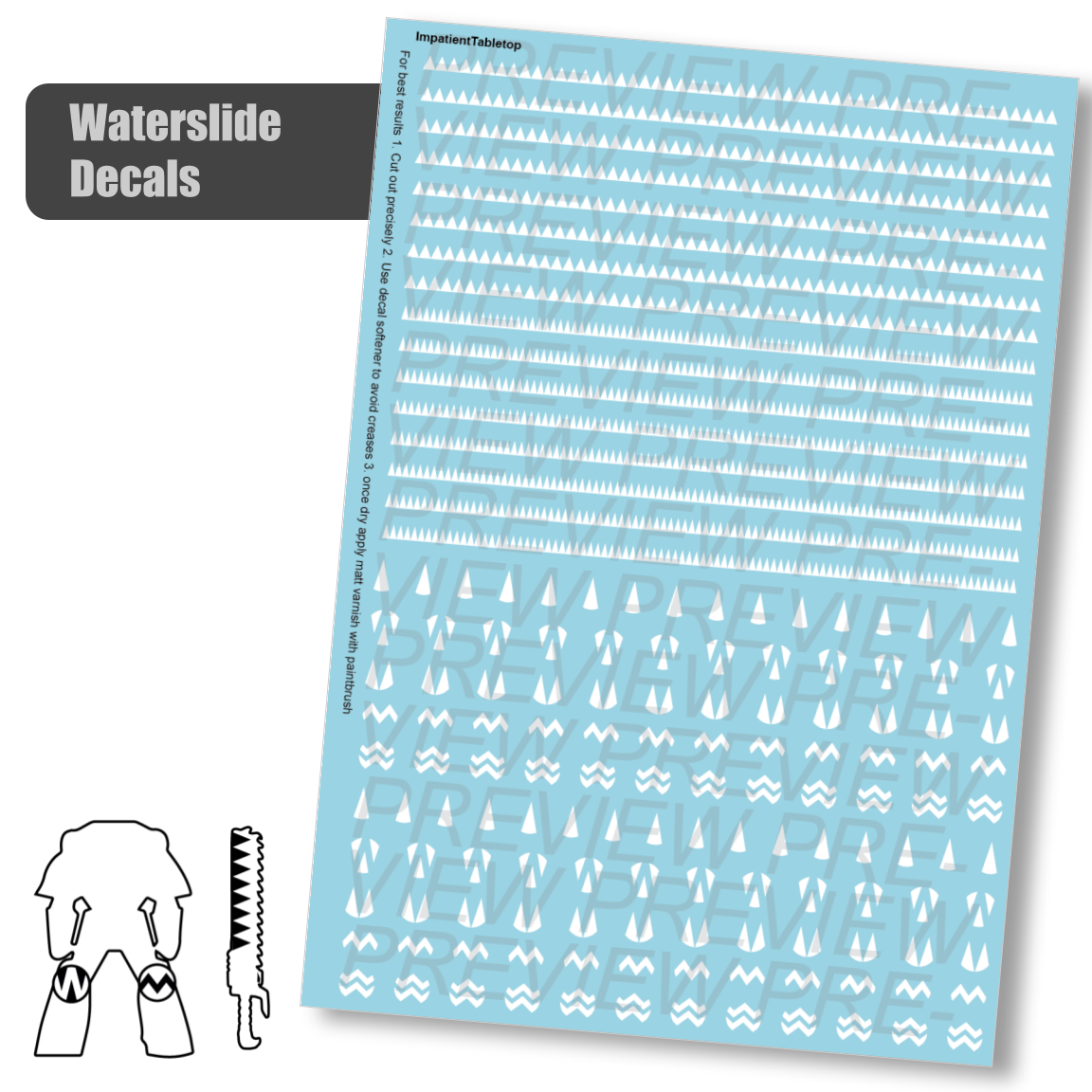 Knee and Weapon Markings Triangles