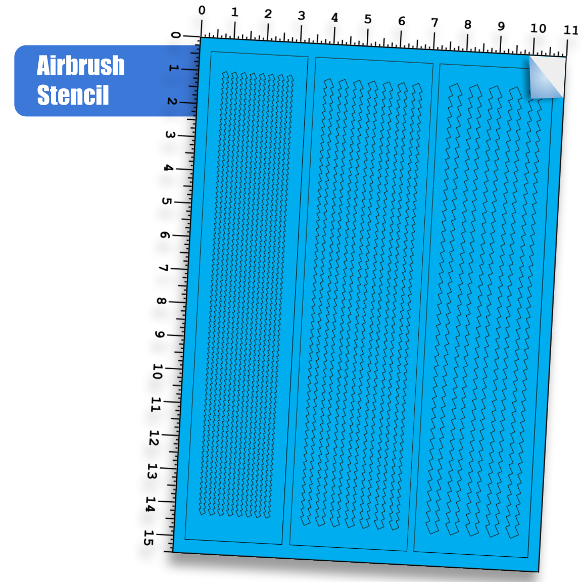 Stencil Jagged Pattern