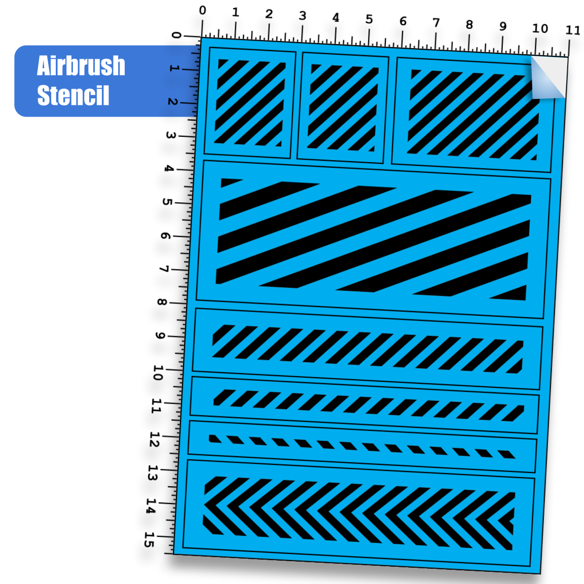 Stencil Hazard Stripes