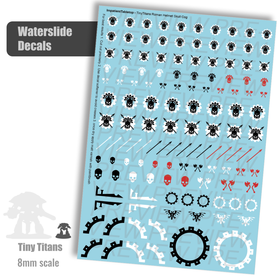 Roman Helmet Cog Tiny Titan