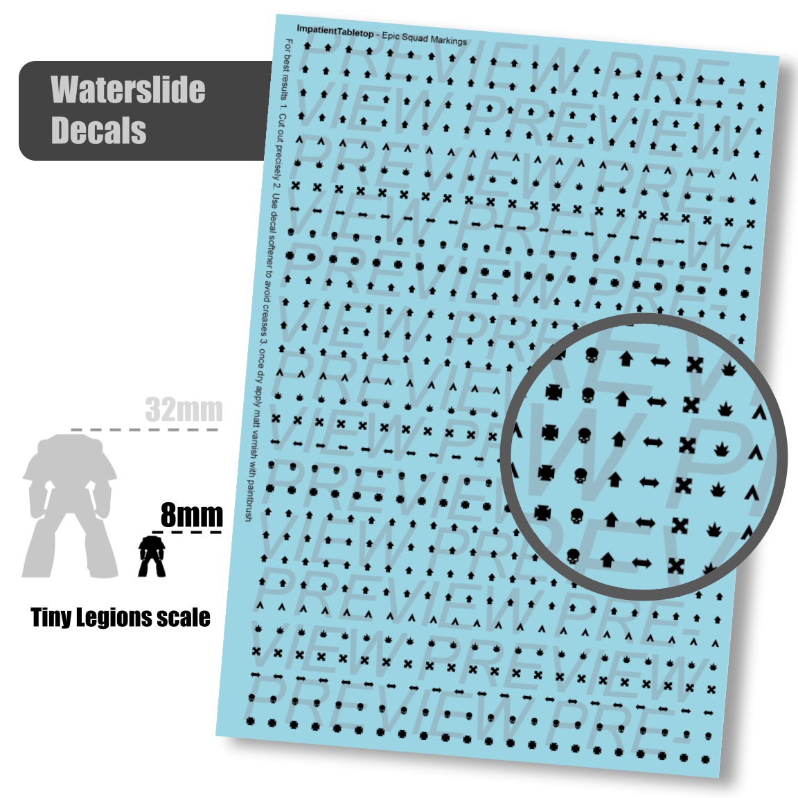 Tiny Legions Squad Markings