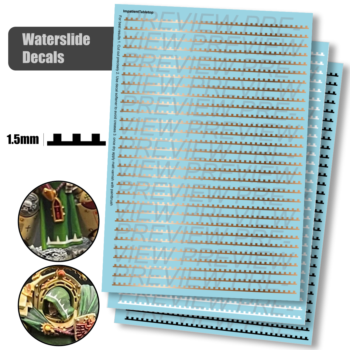 Just Robe Trim Patterns 2 Squares