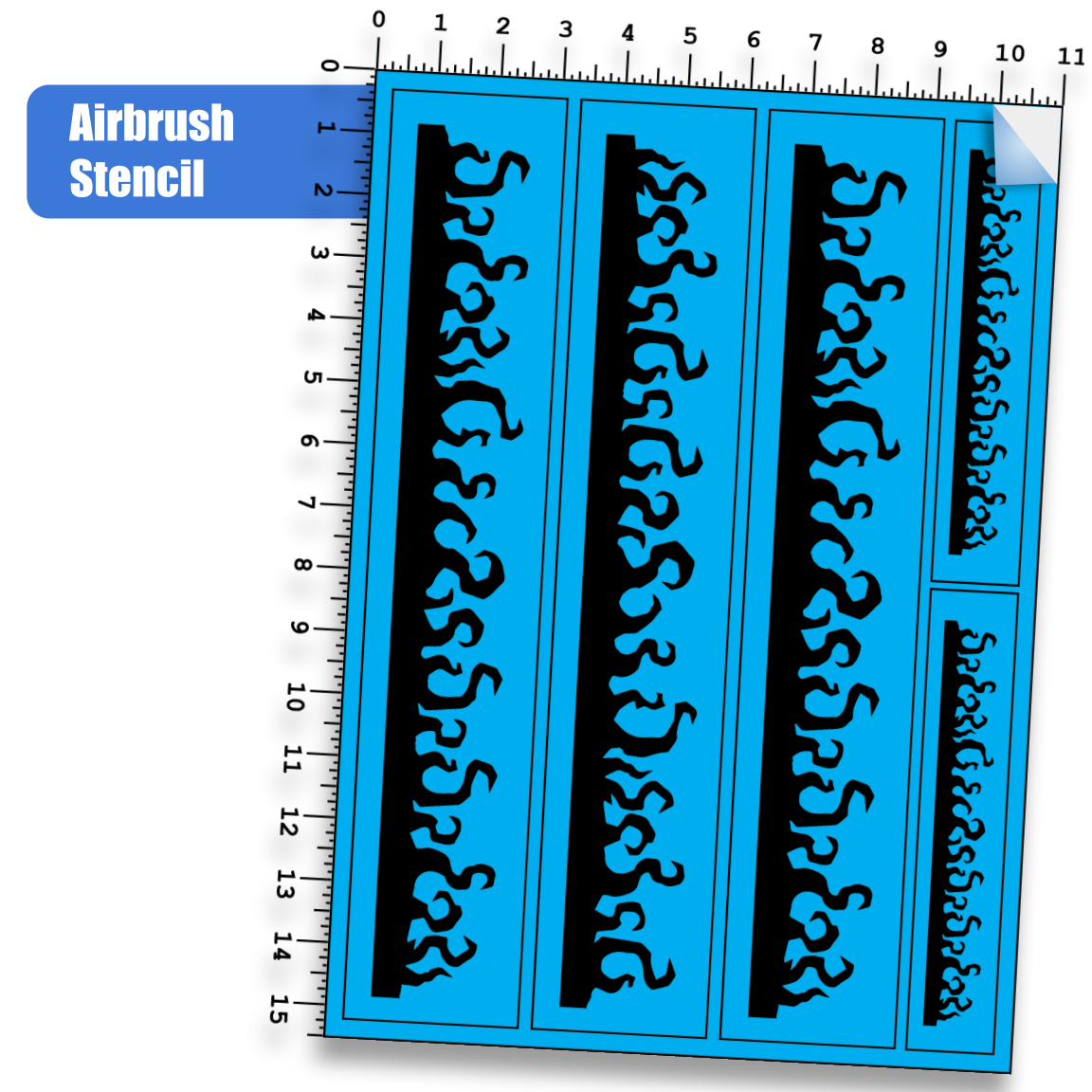 Stencil Flame Patterns 2