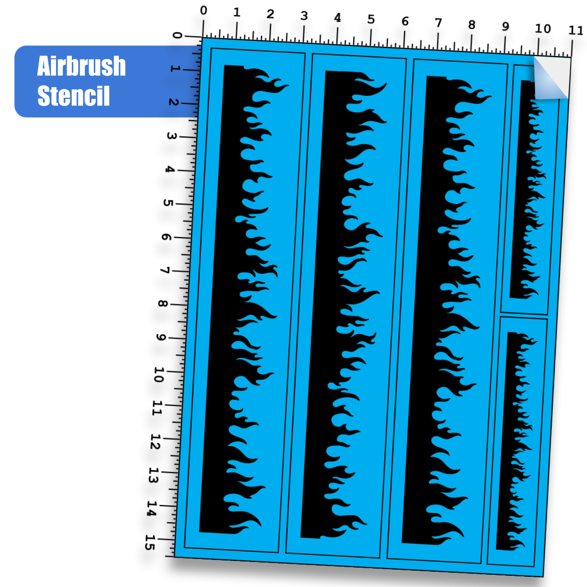 Stencil Flame Patterns 3