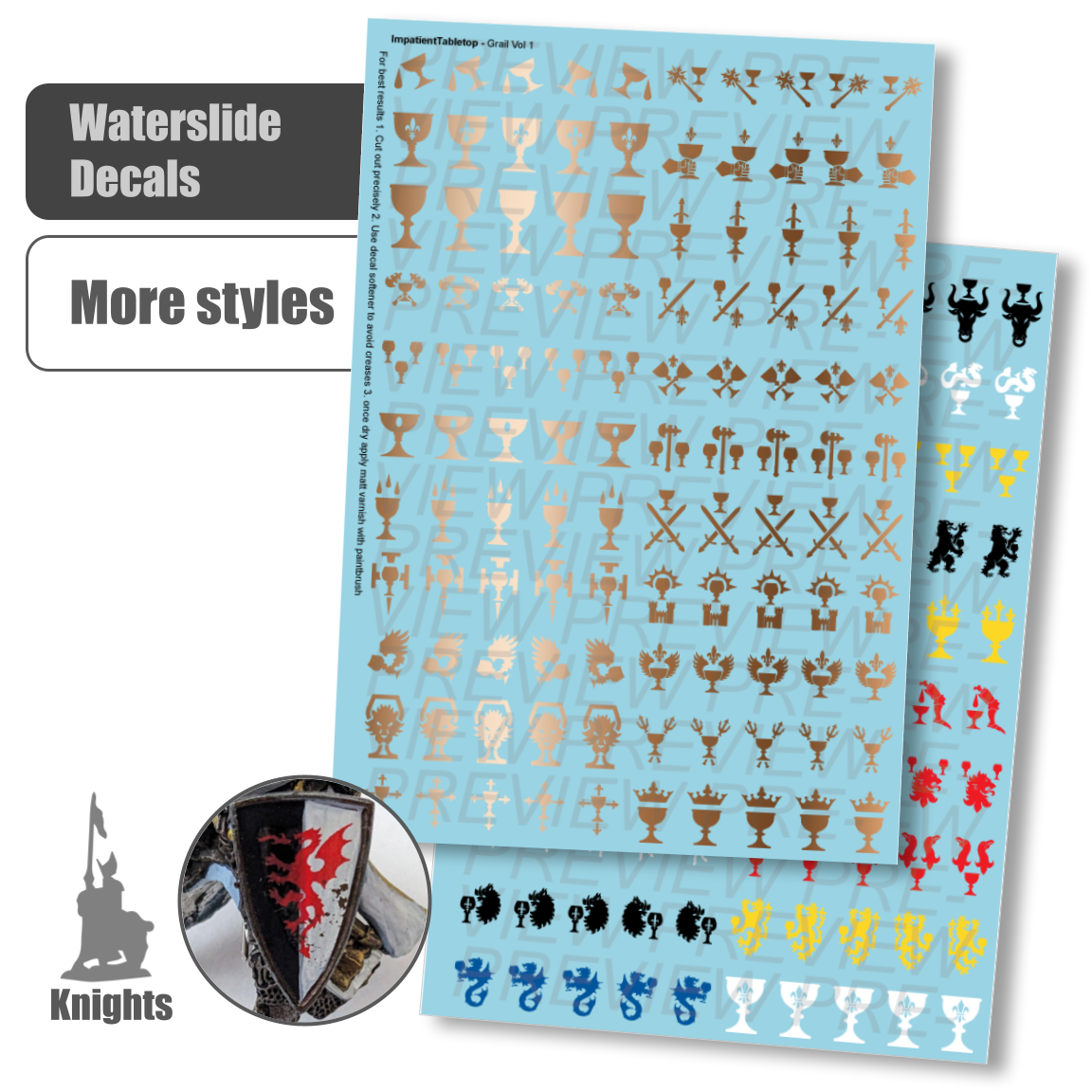 Fantasy Heraldry Grail Knights