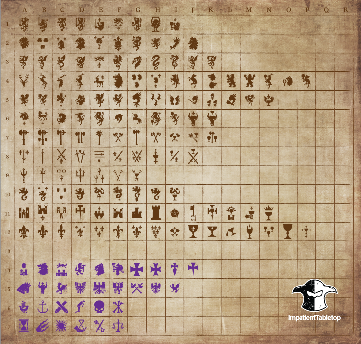 Custom Heraldry Decal Sheet