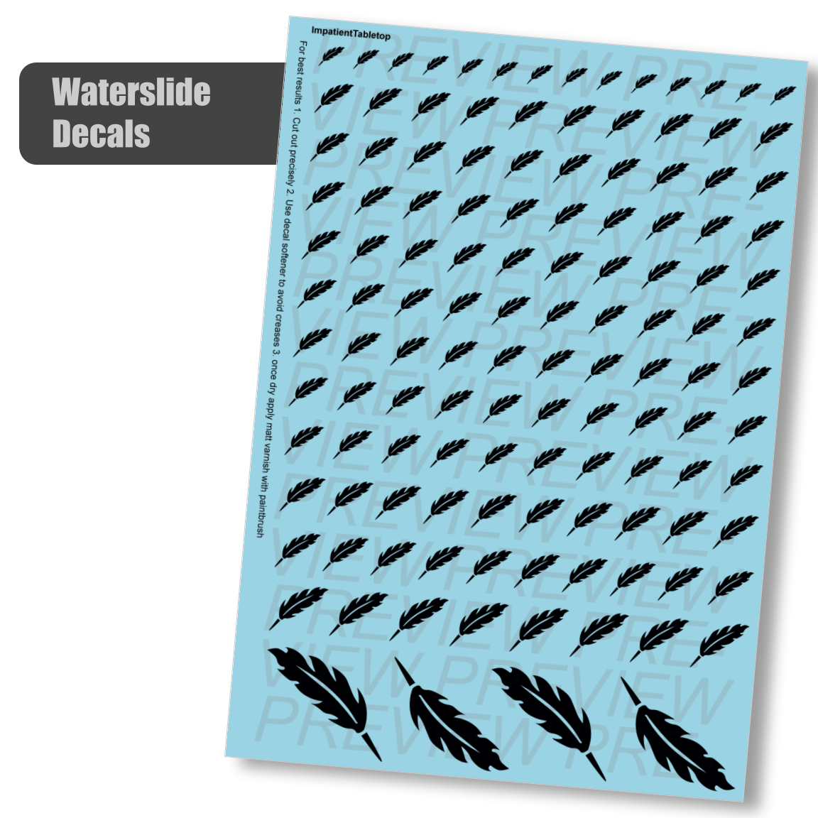 Wargaming Waterslide Decals for 28mm Miniatures – ImpatientTabletop