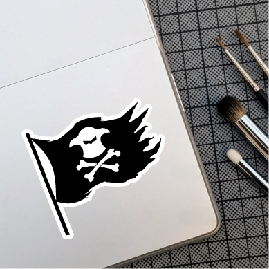 Sticker Impatient Jolly Roger