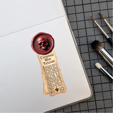 Sticker Purity Seal Tyrannic Veteran